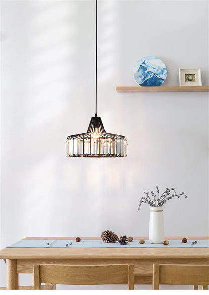 Crystal Pendant Lights Indoor Bedroom Ceiling Chandeliers Lamps Nordic Loft Loby Hanging Light Fixture Hotel Hall Decor Led Lamp