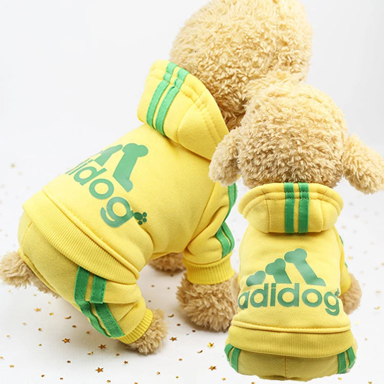 Four Legged Pet Dog Hoodie   Puppy Jumpsuit Letters Overalls for Small Medium Dogs Pomeranian Pajamas Winter Dog Jumpsuit