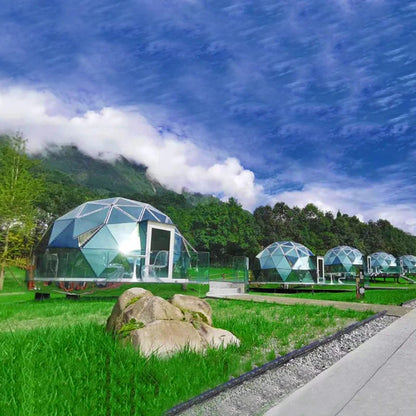 Outdoor Semi-Dome Igloo Camping Tent - Geodesic Dome Glass Sphere Tent Bubble House
