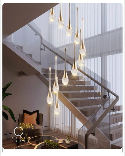 Modern Bubble Crystal Pendant Lights Indoor Hanging Lamp For  Kitchen Island Dining Living Room Bar Cafe Pendant Lamp Home Decor