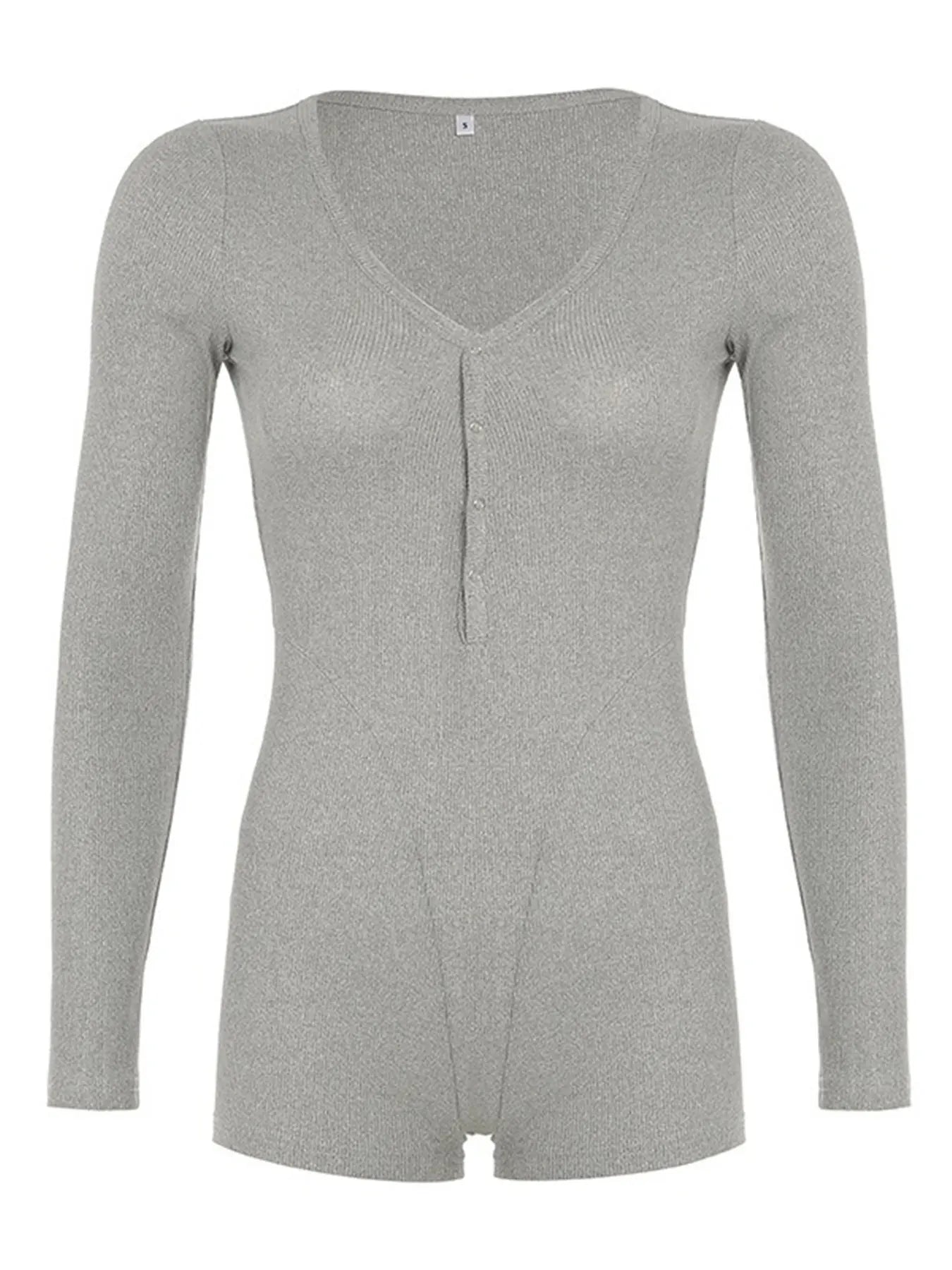 Autumn New Women's Jumpsuits Fashion Long Sleeves Casual Slim Knitted Rompers Solid Sexy V-Neck Female Bodycon Elegant Clothing