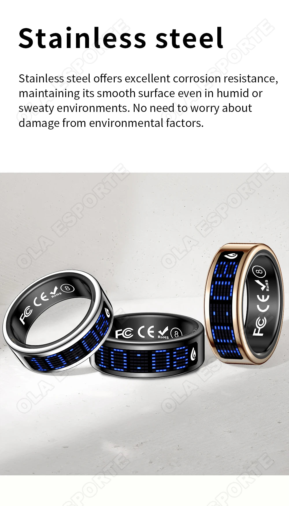 2026 Smart Ring with Touch Display Screen, Wireless Charging, Health Manager, 5 ATM Waterproof For Men Women Smart Rings R12 R08