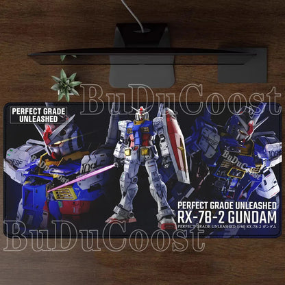 Mouse Pad Gundam RX-78-2 Anime Gaming XXL Non-slip Mousepad PC Computer Keyboard Office HD printing overlock esports Desk Mat