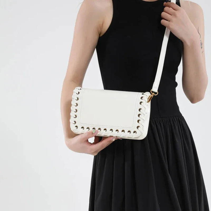 Solid Color Flip Crossbody Bag For Women Small Handbag Women Fashion Designer Bags PU Leather Shoulder Bag Female Purses