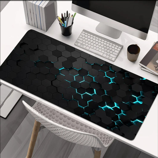 Large Gaming Mousepads Mouse Pad Computer Mousepad Geometric Mouse Mat 90x40cm Desk Pads For PC Keyboard Mats Table Rug