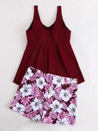 2026 Large Plus Size Swimsuit Women 2 Pieces Strappy Beach Dress Swimwear Female Bathers Bathing Swimming Swim Suit Beachwear