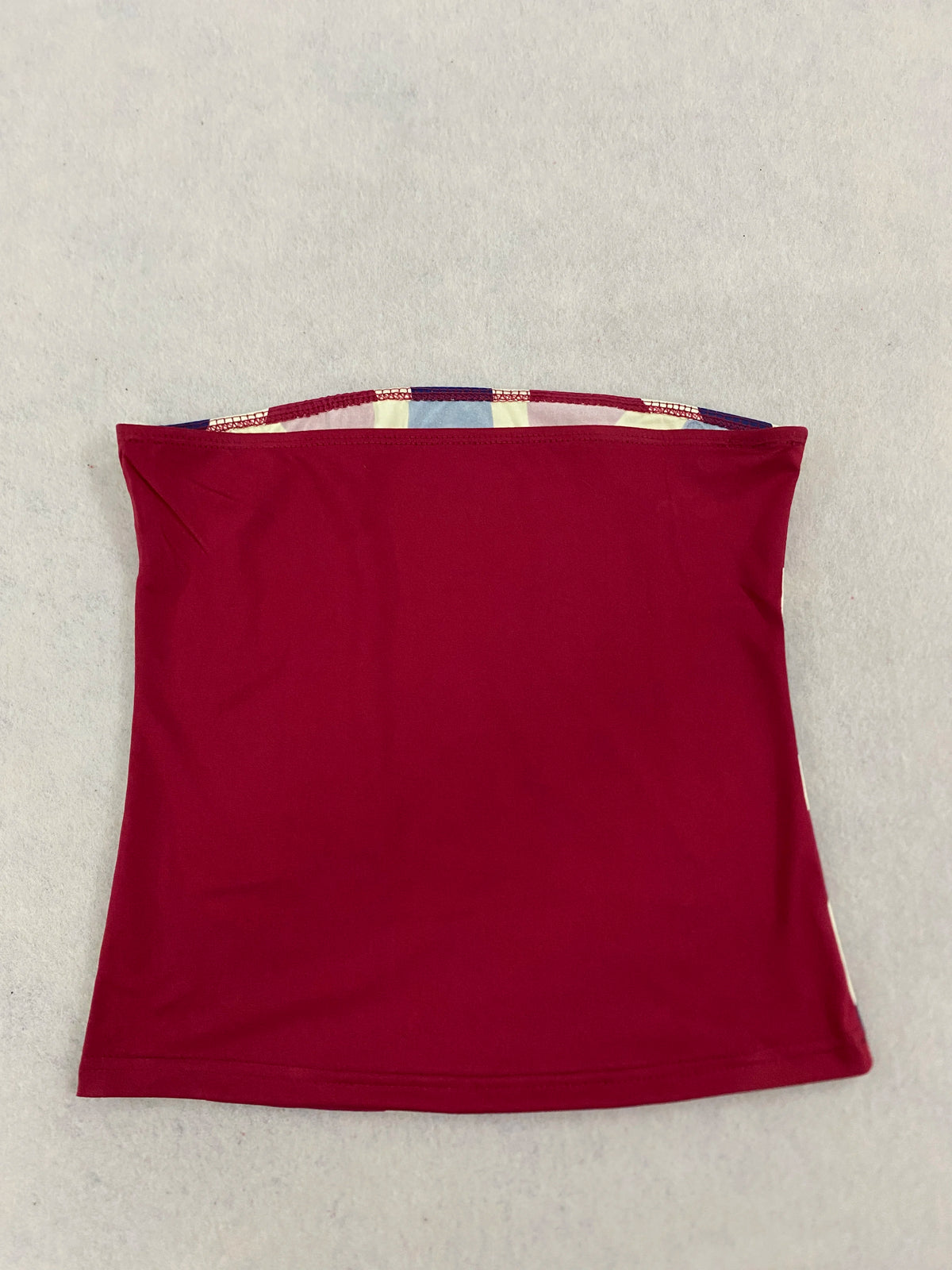 Union Jack Print Studded Tube Top British Flag Rhinestone Strapless Slim Cropped Bustier
