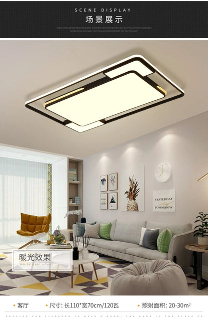 Living Room LED Ceiling Lamp Modern Simple Bedroom Room Dining Light Nordic Lustre Home Decoration Interior Lighting Chandelier