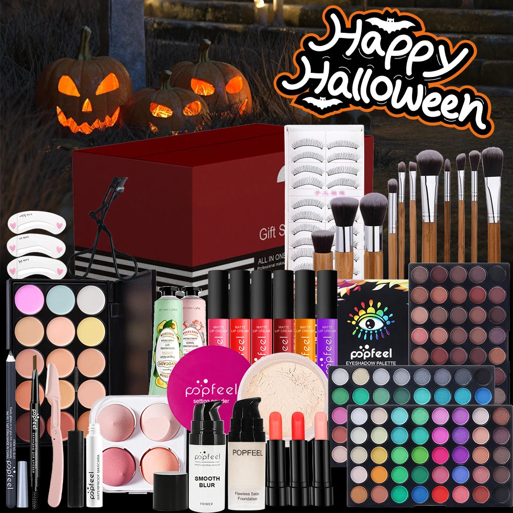 POPFEEL Complete Holiday Makeup Gift Set – Perfect Surprise for Friends and Family, Easy to Use for a Stunning Transformation.