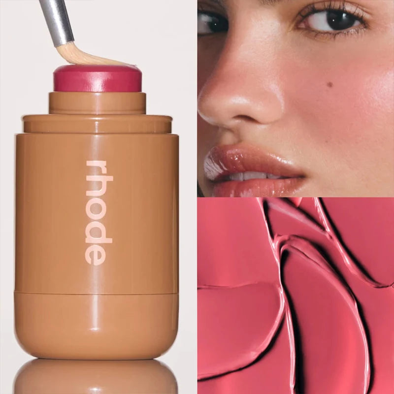 Rhode Skin Balm Data Cake Lip Gloss Sleepy Girl Freckle Pocket Blush Stick Non-fading Waterproof Blusher Moisturizing Lipstick
