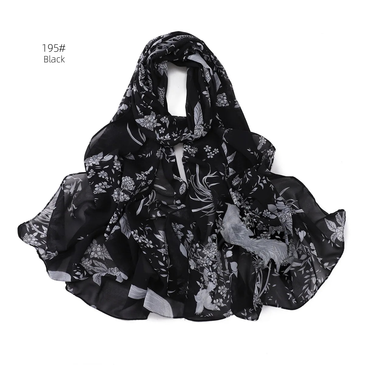 66 Colors Pearl Chiffon Printed Hijab Scarf New Fresh Small Floral Polka Dot Sunscreen Silk Scarf Shawl Turbans for Women Hijabs