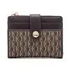 Luxury Brand Classic Retro Square Design Card Case Fashion Button Classic Folding Money Clip Compact Lightweight Luxury Women