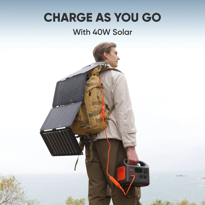 Jackery Portable Power Station Explorer 300New with 5M Extension Cord, Solar Generator for Outdoors Camping,Travel