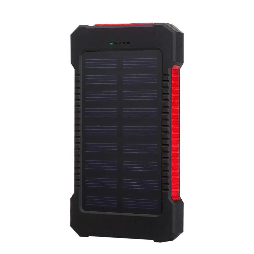 Solar Power Bank 100000mAh Waterproof Portable Solar Panel Charger Powerbank for iPhone16 Samsung Huawei Xiaomi External Battery
