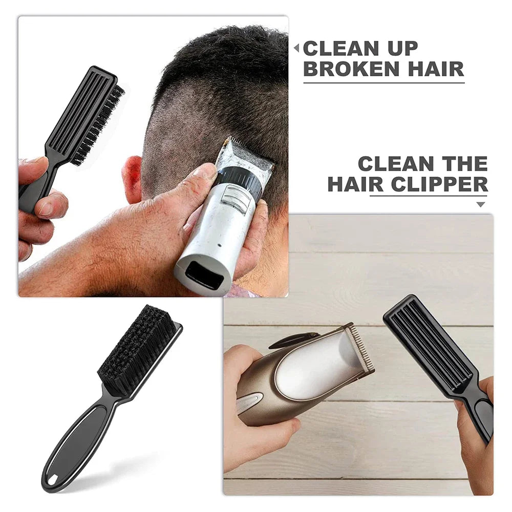 Beard Styling Brush Professional Shaving Beard Brush Hair Oil Head Styling Carving Cleaning Brush, Special for Real Hair Wigs