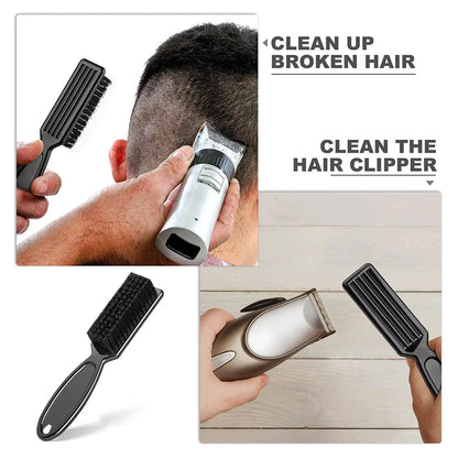 Beard Styling Brush Professional Shaving Beard Brush Hair Oil Head Styling Carving Cleaning Brush, Special for Real Hair Wigs