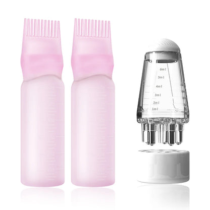 2/3pcs Hair Growth Essential Oil Applicator Bottle & 1ml Scalp Massage Comb Set - Anti-Loss, Scalp Care Tools for All Hair Types