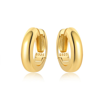 Original 925 Sterling Silver Heart Vintage Luxury Earrings Fashion 18K Gold Hoop Earrings for Women Piercing Jewelry Aretes 2026