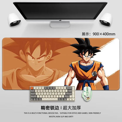 Man Mouse Pad Dragon Ball Mouse Pad Son Goku Printing Pattern Large Gaming Keyboard Desk Mat Super Saiyan Animation Desk Mat