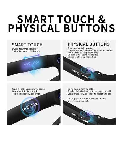 2026 Smart Glasses 8 Megapixel HD Supports Live Broadcast Shooting And Recording Audio And Video Call Translation Smart Glasses