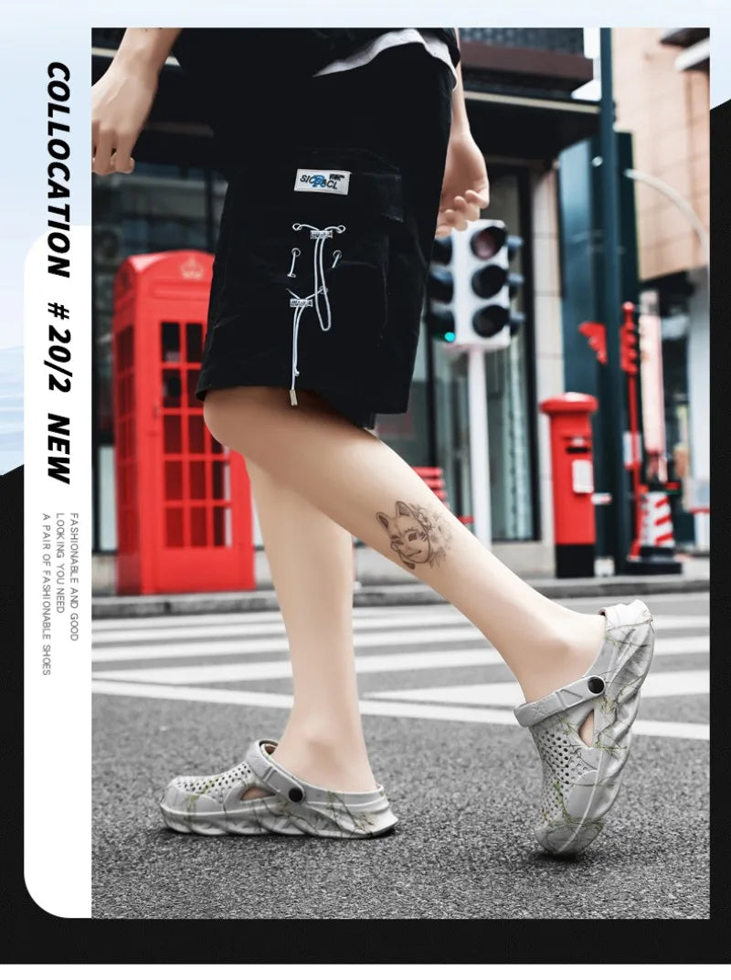Plus Size 46 47 Summer Sandals for Men and Women Breathable EVA Beach Slippers Men Clogs Men Flip Flops Comfort Men Casual Shoes
