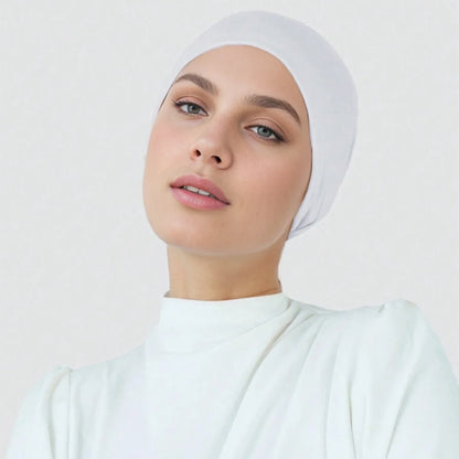 Premium Soft Muslim Hijab Underscarf Caps Cotton Stretch Turban Cap Islamic Underscarf Bonnet Headscarf Headband Islamic Turbans