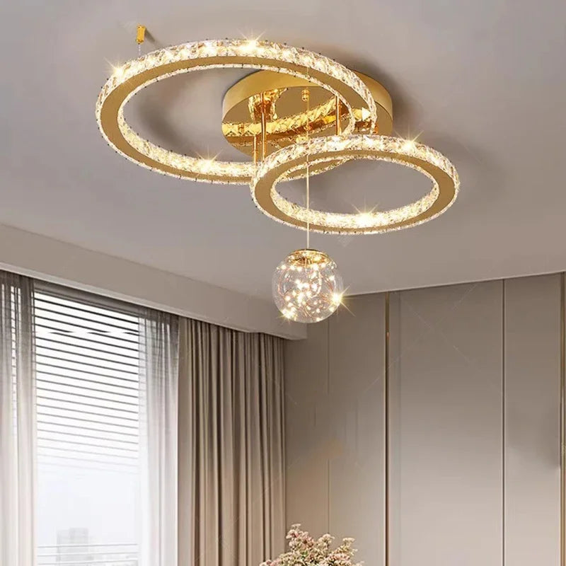 Modern Led Ceiling Lights Home Decor Pendant Light Lamps for Living Room Led Chandeliers Indoor Lighting Gold Hanging Light