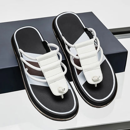 Stylish Summer Slippers for Men Outdoor Soft Sole Slides Leisure Walk Male Flip Flops Mens Casual Beach Shoes Sandals Sandalias