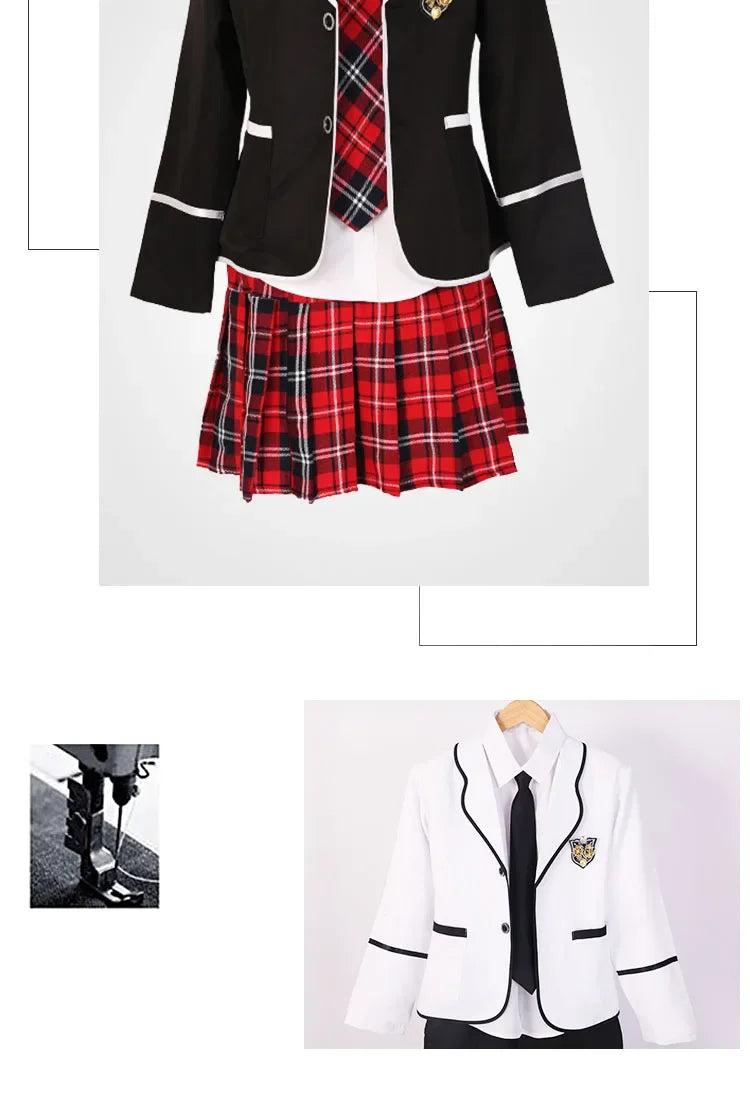 Junior High School Boys Long Sleeve Chorus School Uniform Set Student JK Style Japan South Korea Inspired Uniform for Students
