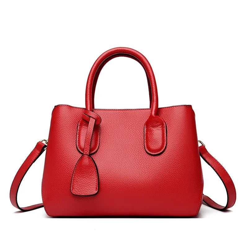 Genuine Leather Large Capacity 3 Layers Women Totes Designer Ladies Shoulder Crossbody Bags Fashion Female Handbags Sac A Main