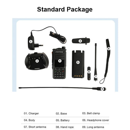 ZASTONE UV008 DMR Digital Radio With AES256 Encryption IP67 Waterproof Function VHF UHF 10W GPS Walkie Talkie Long Range