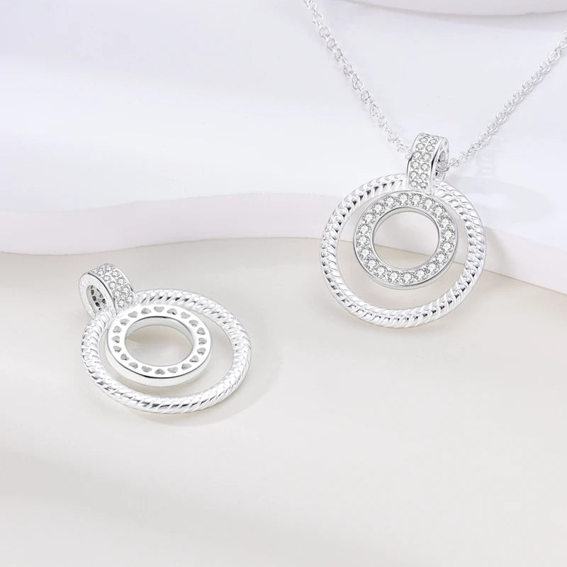 925 Sterling Silver Luminous Firefly Heart Shaped Zircon Pendant Necklace For Women Fashion Anniversary Birthday Jewelry Gifts