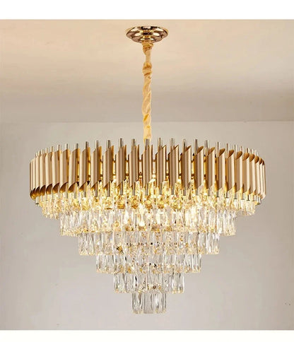 Luxury Crystal Pendant Lamp Lustre Home Decor Ceiling Chandelier Modern Dining Room Kitchen Bedroom Living Room Hanging Lights