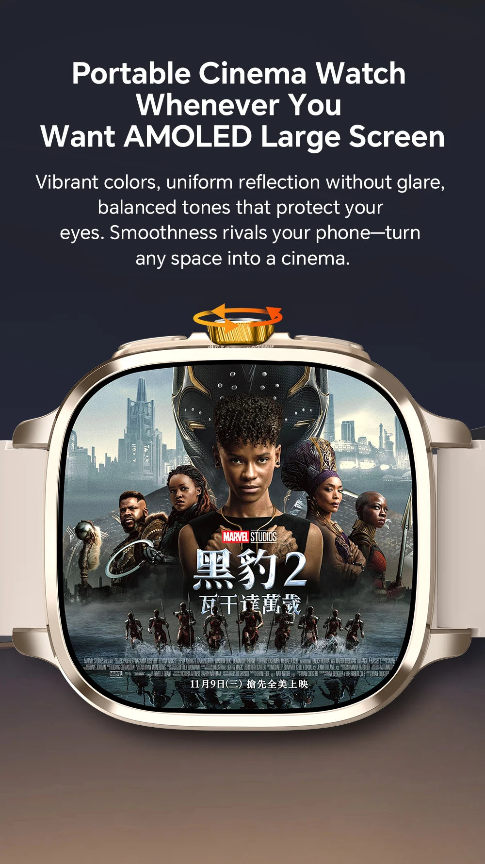 Global Version Smartwatch 2.4 inch Amoled Screen insert Sim Card GPS WIFI 190° Rotating Camera Game Android 13.0 Smart Watch