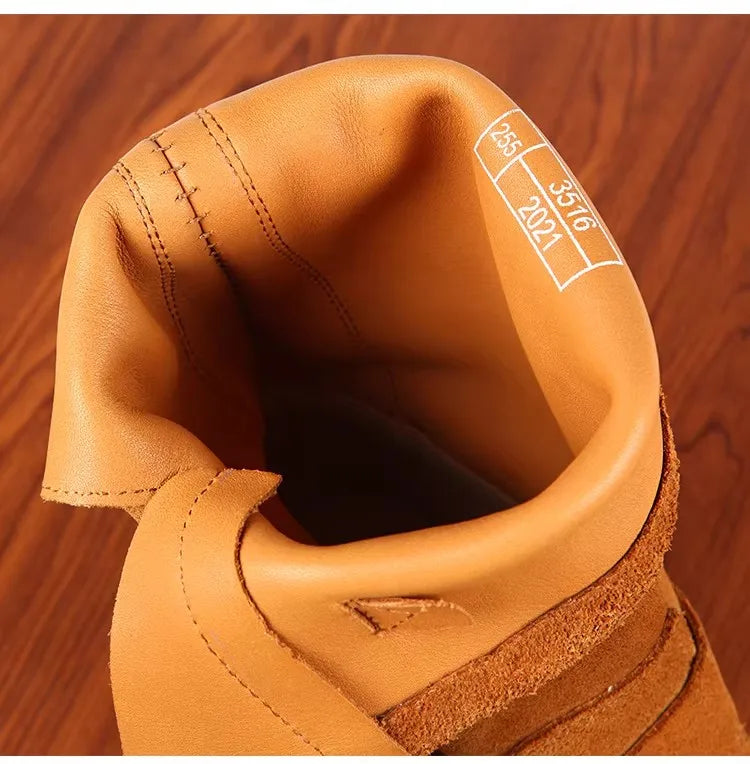 YR Wholesales.Mens Retro style Engineer boots.Motor Rider handmake Welted real cowhide shoes.Luxury genuine Suede boots