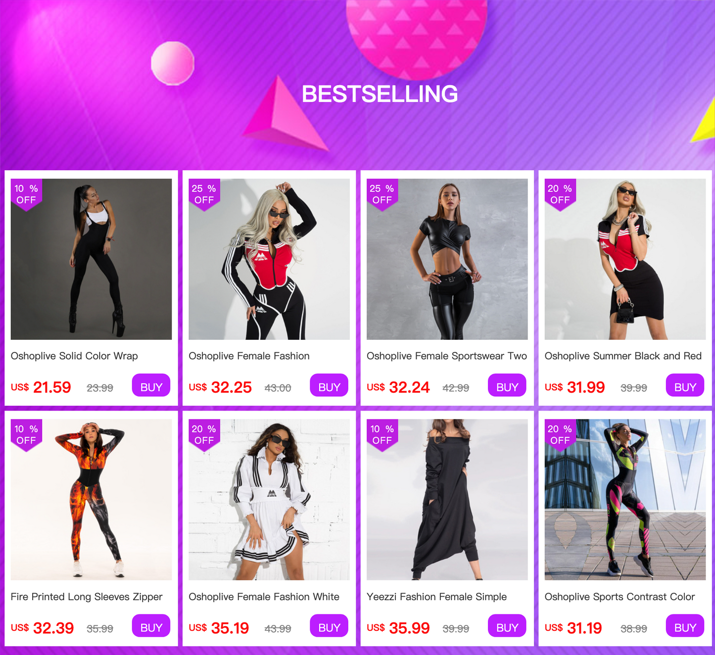 Oshoplive Women Fashion Colorful Printed Sports Jumpsuits 2026 New Spring Autumn Long Sleeves Tight Fitness Yoga Jump Suits
