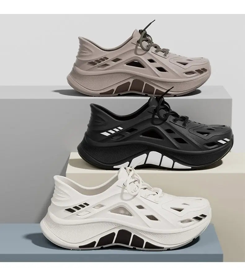 Mens Slippers Summer Outdoor Beach Sandals Garden Shoes Clogs For Men Non Slip Slides Flip Flops Zapatos Hombre Chinelos Masculi