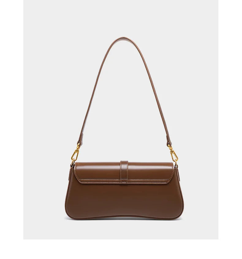 YANATARI Underarm Cowhide Genuine Leather Handbags Women Vintage Shoulder Bag Female Crossbody Bags Luxury High Quality 2025