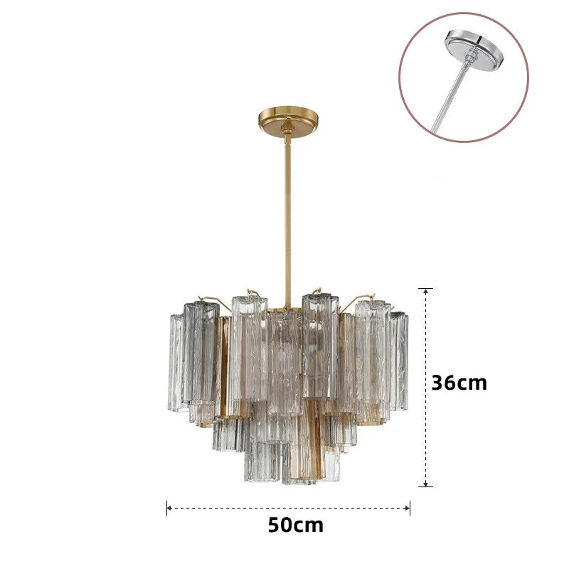 French Style Artistic Chandelier Medieval Colored Glass Retro Lighting for Living Room Dining Room Bedroom Villa Staircase Home