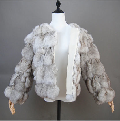 2026 New Style Real Fur Coat 100% Natural Fur Jacket Female Winter Warm Leather Fox Fur Coat High Quality Fur Vest