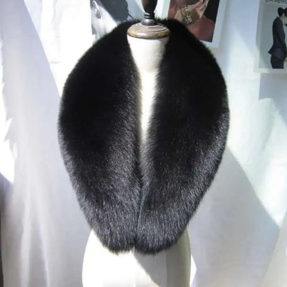 Real Fox Fur Collar for Women Coat Jacket Female Wraps Winter Warm Fur Scarf Extra Large Size Neck Warmer Fur Shawls Scarves