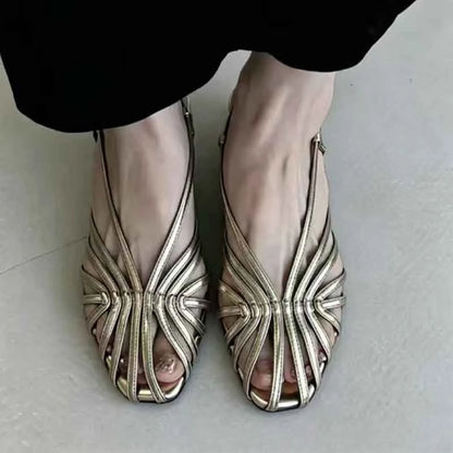 Mid Heels Womens Sandals Designer Heels Shoes Elegant Heeled Slippers Party Luxury Slides Slingback Trend Comfort Mujer Zapatos