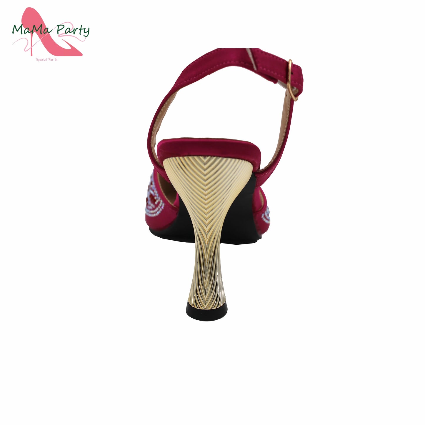 Peach Color New Arrivals Nigerian Women Shoes and Bag Set High Quality Super High Heels for Garden Party