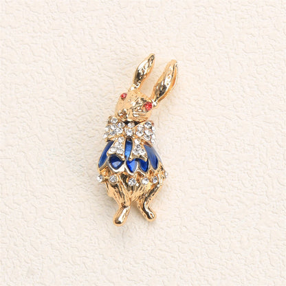 Women New Trendy Brooch Extra-Large Rhinestone Peacock Animal Bird Dog Conch Enamel Pin Jacket Jewelry Accessory