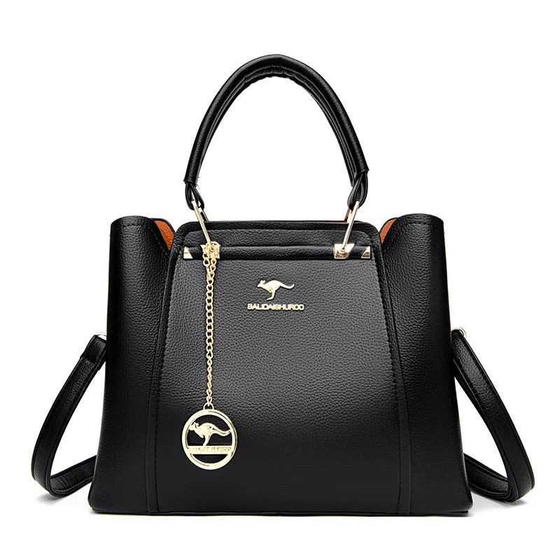 2024 Luxury Women Designer 3 Layers Shoulder Crossbody Sac Ladies Large Capacity Leather Handbags Shopper Brand Messenger Totes