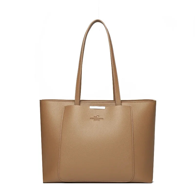 High Quality Leather Shoulder Crossbody Messenger Tote Bag Large Handbag Purses Genuine Brand Luxury Designer Women Bags