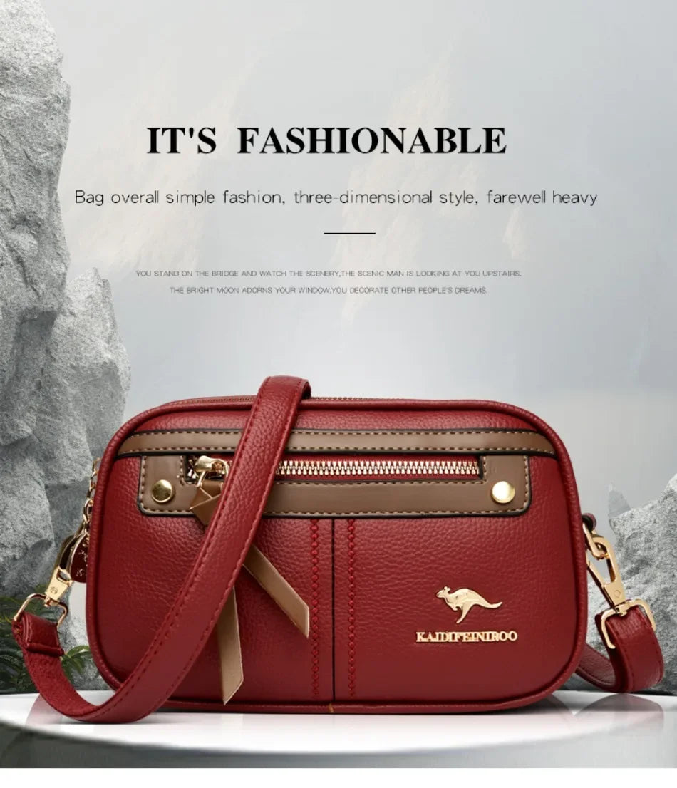 Genuine  3 Layers Luxury Designer Purses and Handbags Women Bag High Quality Leather Shoulder Sac  Bags for Women 2024Sac A Main