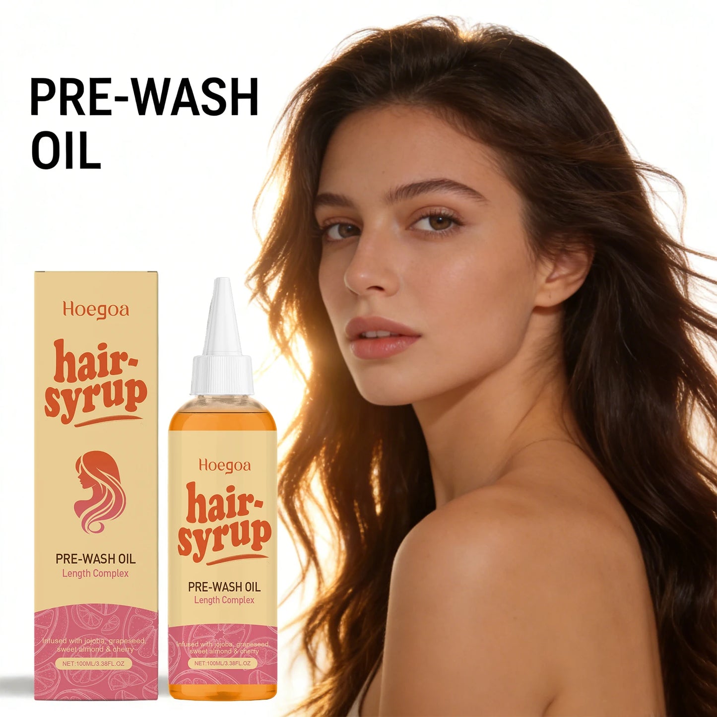 Jojoba Hair Essencial Oil Deep Nourish Scalp Voluming Anti-Frizzy Repair Damaged Hair Oil Enhance Shine Moisturizing Hair Care
