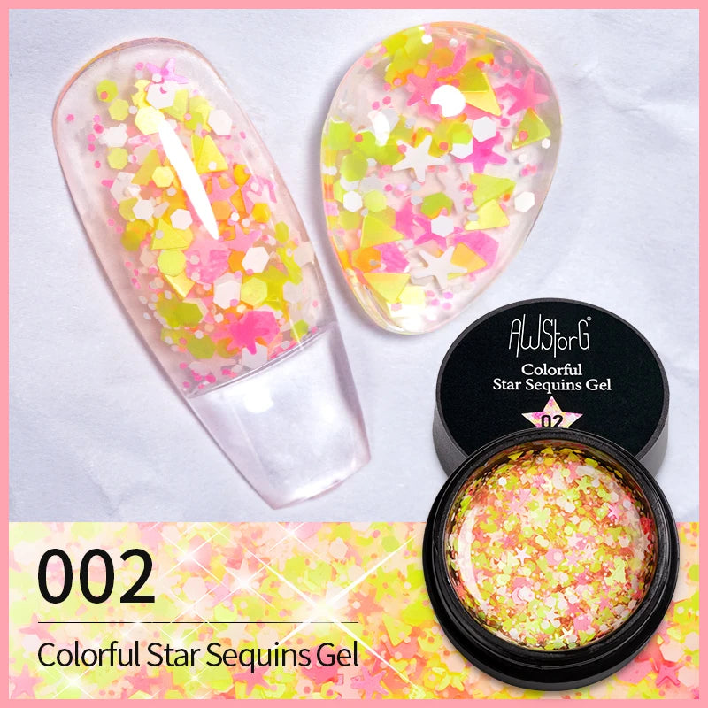 AWStorG 5ML Colorful Laser Cat Magnetic Gel Blue Glitter Shine Soak Off  Semi Permanent  UV Gel Nail Art Varnish Nail Supplies