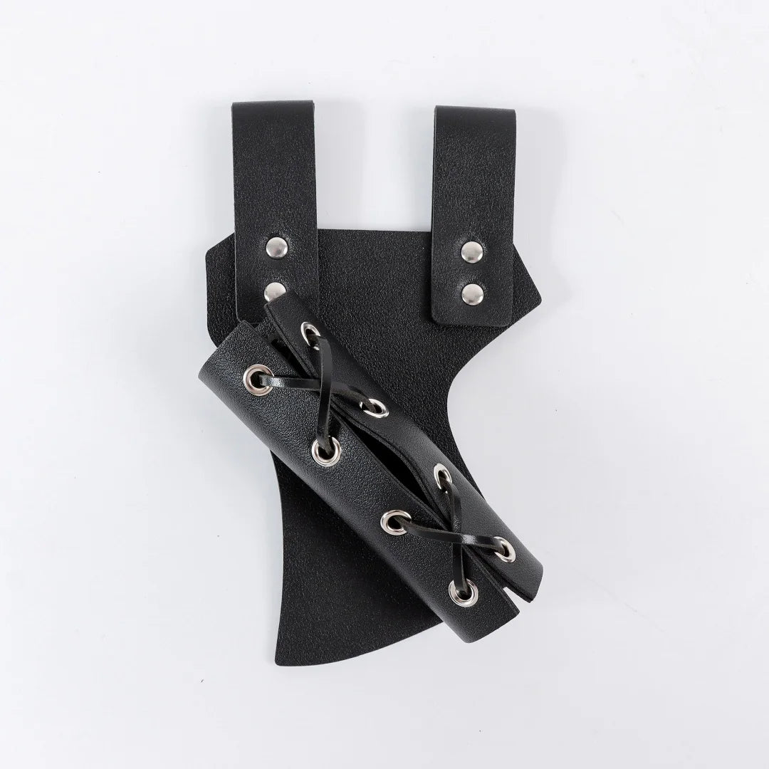 UYEE Renaissance Viking Belt Medieval Vintage Waist Bag Faux Leather Bracers Accessories for Halloween LARP Cosplay Belt